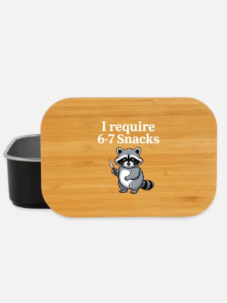 6-7 Internet Meme Cooler 6 7 Waschbär - Lunch Box - Schwarz
