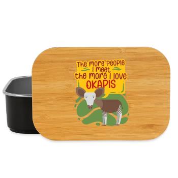 Okapi Animal - Lunch Box - black - Front