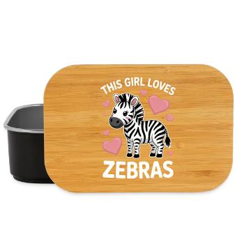 Zebra Spruch Lustiges Zebra Geschenk - Lunch Box - Schwarz - Vorne