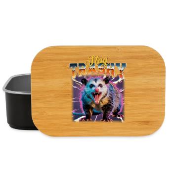 Funny Opossum - Lunch Box - black - Front