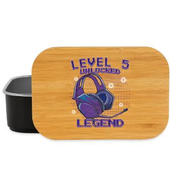 Level 5 Unlocked Legende - Lunch Box - Schwarz - Vorne