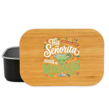 Diese Senorita braucht eine Margarita - Lunch Box - Schwarz - Vorne