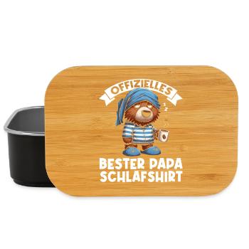 Ours officiel du meilleur Papa Sleeping Shirt - Boîte à goûter - noir - Devant