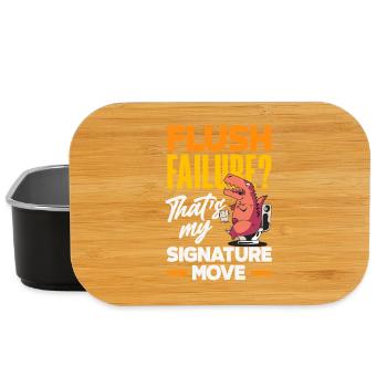 Toilet Clogging Master Funny - Lunch Box - black - Front