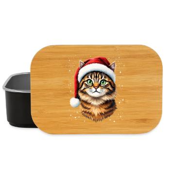 Kätzchen-Weihnachten im Chapeau Rouge - Lunch Box - Schwarz - Vorne