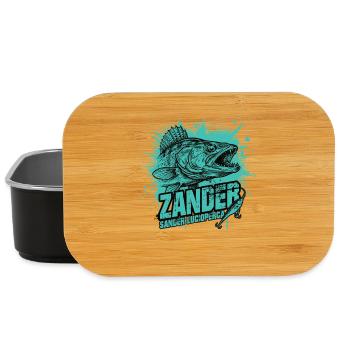 Zander Angler: Der Raubfisch-Jäger - Lunch Box - Schwarz - Vorne