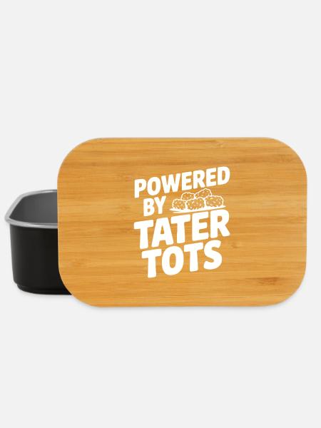 Propulsé par des Tater Tots - Boîte à goûter - noir