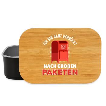 Postman I'M CRAZY ABOUT BIG PARCELS - Lunch Box - black - Front