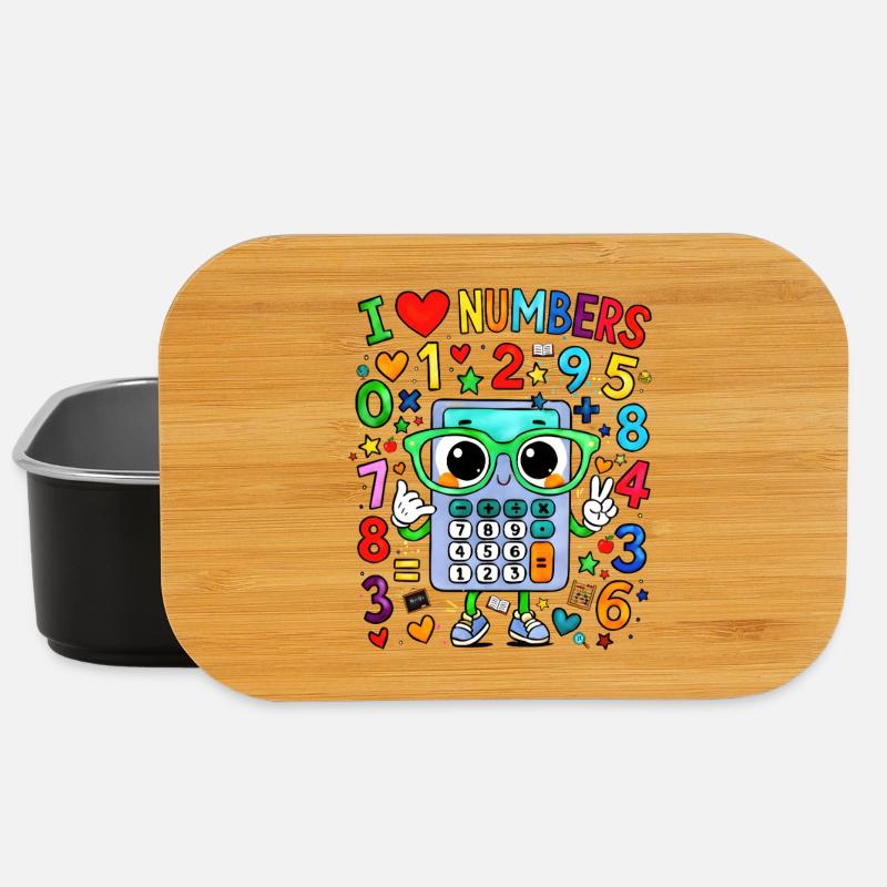 I Love Numbers Calculator - Lunch Box - Schwarz