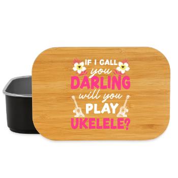 Hawaiian Ukulele Uke If I Call You - Lunch Box - Schwarz - Vorne