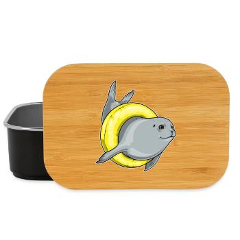 Seehund Schwimmen Schwimmring Sommer - Lunch Box - Schwarz - Vorne