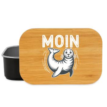 Seal seal Baltic Sea North Sea Moin - Lunch Box - black - Front
