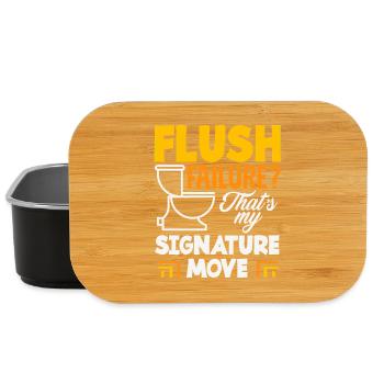Toilet Clogging Master Funny - Lunch Box - black - Front