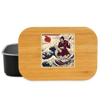 F Notes du professeur samouraï Vague de tsunami - Boîte à goûter - noir - Devant