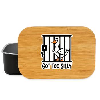 Silly Goose In Jail Got Too Silly Meme - Lunch Box - black - Front