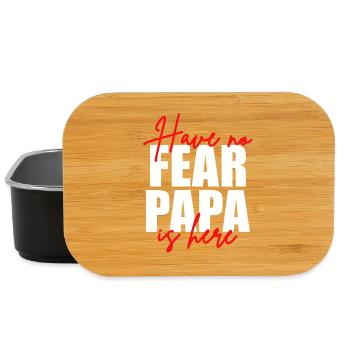 Don't be afraid, dad's here - Lunch Box - black - Front