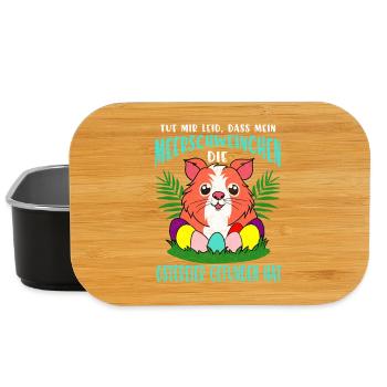 Meerschweinchen Ostereier Parade - Lunch Box - Schwarz - Vorne