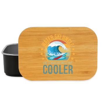 Waterski Uncle Uncle Day Ski Lover Uncle Water Ski - Lunch Box - black - Front