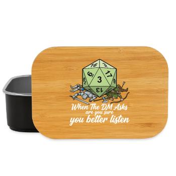 Bist du sicher? – Lustiges Rollenspiel GM Design - Boîte à goûter - noir - Devant
