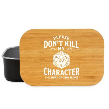 Character Rescue: (+5 Shirt of Begging) - Lunch Box - black - Front
