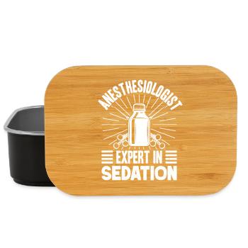 Anesthesiologist Expert Sedation Anesthesia - Lunch Box - black - Front