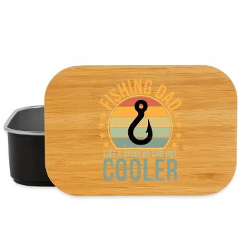 Fishing Dad Like Regular Dad But Cooler Father - Lunch Box - Schwarz - Vorne