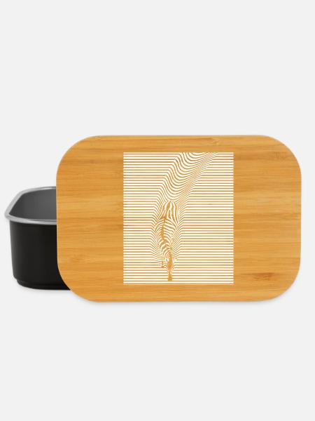 Zebra Kunst - Lunch Box - Schwarz