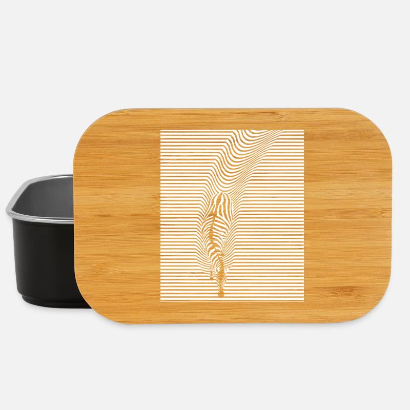 Zebra Kunst - Lunch Box - Schwarz