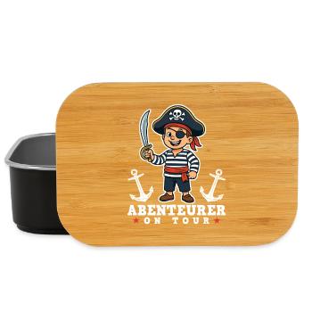 Pirate et aventurier - Boîte à goûter - noir - Devant