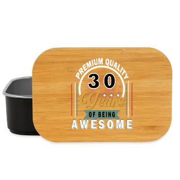 30 Years Awesome Anniversary - Lunch Box - black - Front