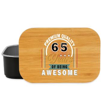 65 Jahre Großartig Jubiläumsdesign - Lunch Box - Schwarz - Vorne
