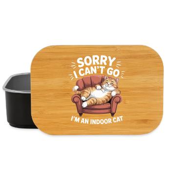 Lustige Hauskatze - Lunch Box - Schwarz - Vorne