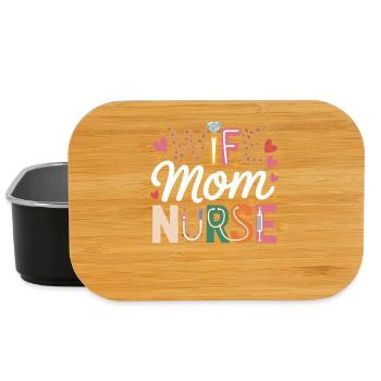 Woman Mom Caregiver Motif - Lunch Box - black - Front