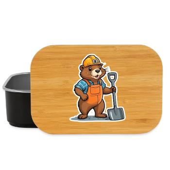 Construction sites Bieber - Lunch Box - black - Front