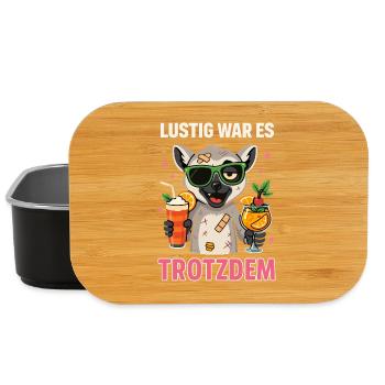 It was still funny, cat lemur party - Lunch Box - black - Front
