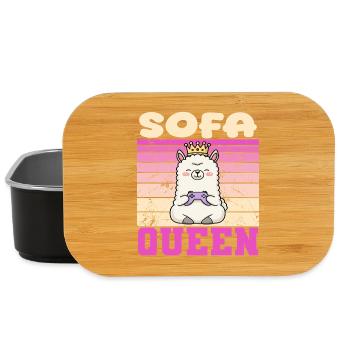 Lama gamerin - Lunch Box - Schwarz - Vorne