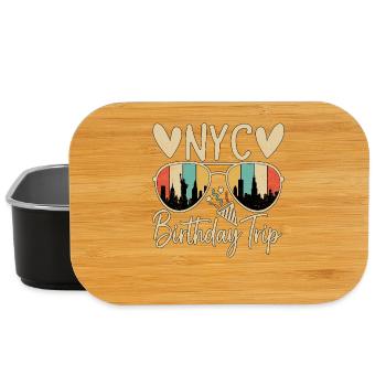 NYC Birthday Trip - Lunch Box - Schwarz - Vorne