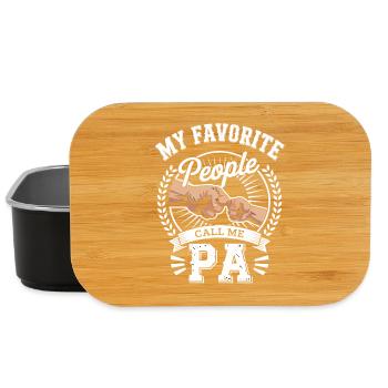 Mein Lieblingspapa Call Me PA - Lunch Box - Schwarz - Vorne
