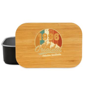 1996 Vintage Retro Birthday Gift - Lunch Box - black - Front