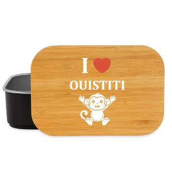 ouistiti - Boîte à goûter - noir - Devant