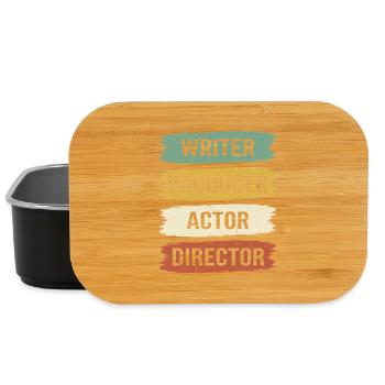 Retro Filmmaker Producer Writer Actor and Movie - Lunch Box - black - Front