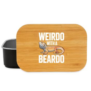 Weirdo mit Bartkind - Lunch Box - Schwarz - Vorne