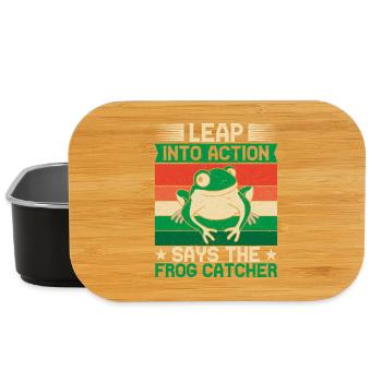 Frog Catcher Leap Into Action Frog - Lunch Box - black - Front