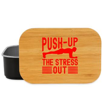 Fitness Fanatics Push-Up Stress Out Calisthenics - Lunch Box - black - Front