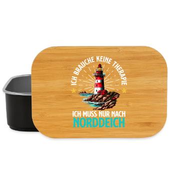 Mer du Nord BESOIN DE PAS DE THÉRAPIE DOIT ALLER À NORDDEICH - Boîte à goûter - noir - Devant