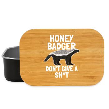 Honey Badger s’en fout - Boîte à goûter - noir - Devant
