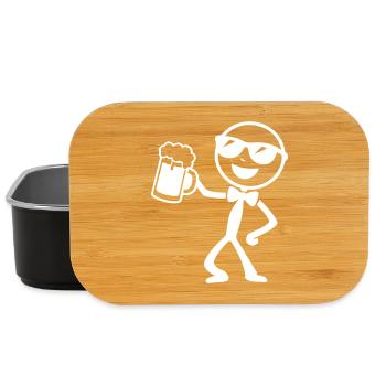 Bräutigam Strichmännchen Jga - Lunch Box - Schwarz - Vorne