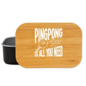 Le ping-pong est tout ce dont tu as besoin - Boîte à goûter - noir - Devant