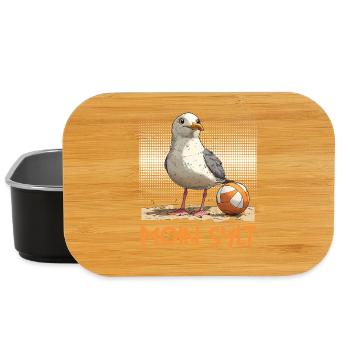 Nordsee Urlaub MOIN SYLT Wattenmeer Lustig - Lunch Box - Schwarz - Vorne