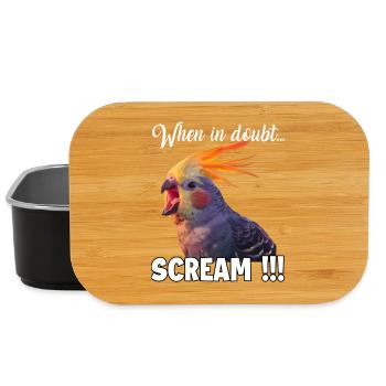 Original outfits parrot and cockatiel fans - Lunch Box - black - Front